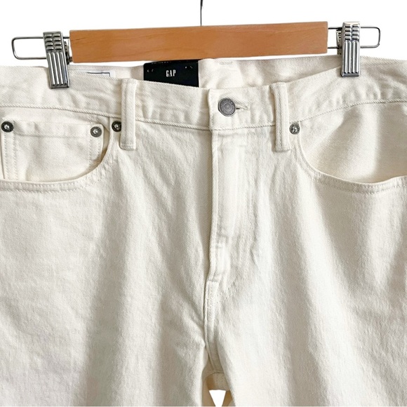 GAP Mens Ivory Cream Size 29x30 Straight GAPFLEX Denim Jeans NWT - Picture 4 of 7